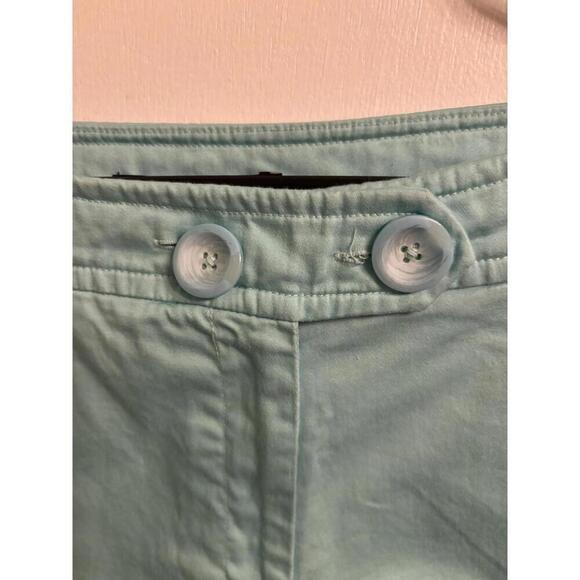 Pantology Size 10 Cropped Capri Seafoam Blue Pants - Picture 3 of 3